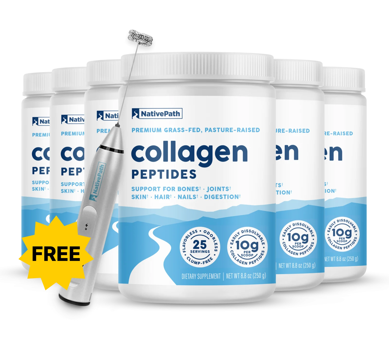 Native Path Collagen Jars GLP1 + Frother Producto